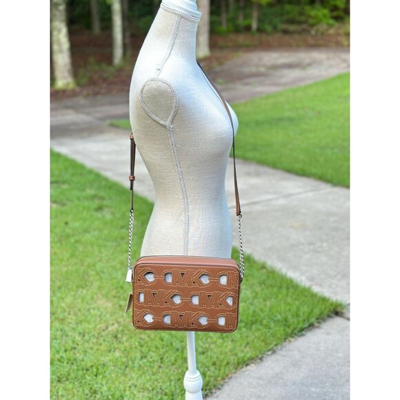 Michael Kors Handbags - Michael Kors Jet Set Large Open Luggage Brown East West Crossbody 32S4SJ6C7P NWT